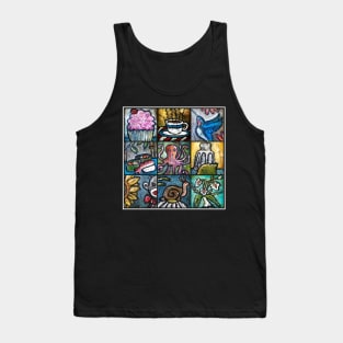 POP ART KAWAII Patchwork Tank Top